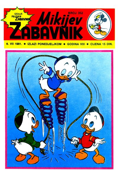 Mikijev Zabavnik 0352 (1981) (Latinica) (Korman&Duby Bds)