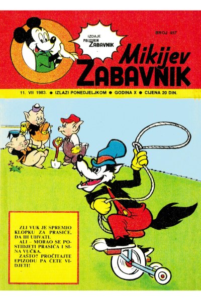 Mikijev Zabavnik 0457 (1983) (Latinica) (Damir & Whitephantom) (Sz & Sf)
