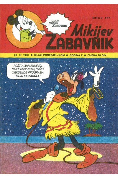 Mikijev Zabavnik 0477 Latinica (Damir & Skeleton) (Sz)