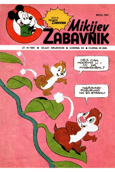 Mikijev Zabavnik 545 Latinica (Pz 27.03.1985) Obrada [Darios&Esad](Sz)